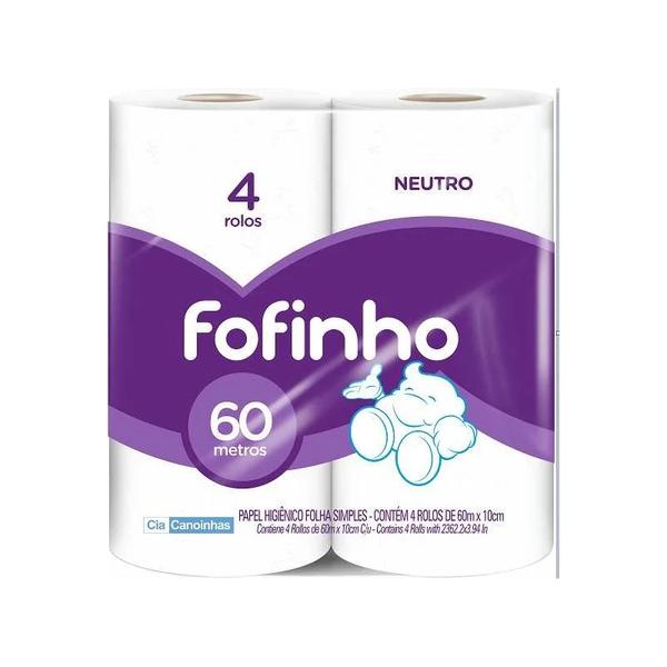 PAPEL HIG.FOFINHO FS 4X60MT NEUTRO