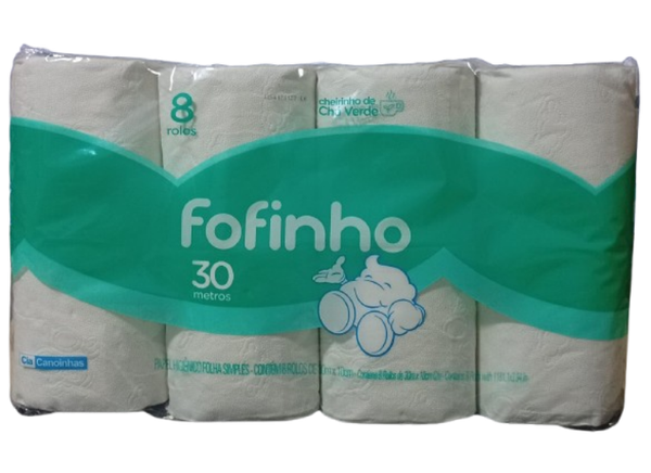 PAPEL HIG.FOFINHO FS 8X30MT CHA VER