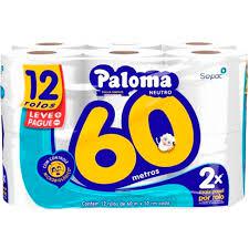 PAPEL HIG.PALOMA FS 12X60MT NEUTRO