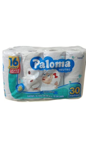 PAPEL HIG.PALOMA FS 16X30MT NEUTRO
