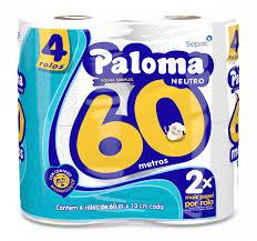 PAPEL HIG.PALOMA FS 4X60MT NEUTRO