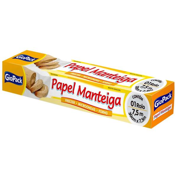 PAPEL MANTEIGA GIOPACK 30CMX7.5MT