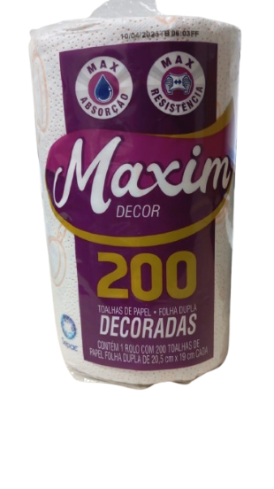 PAPEL TOALHA MAXIM 200 FOLHAS DECOR