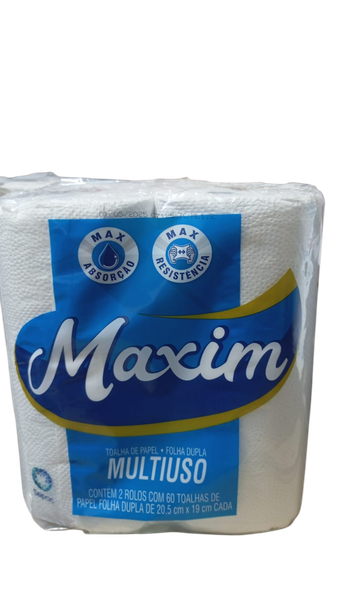 PAPEL TOALHA MAXIM 22X20CM 2UN MULT