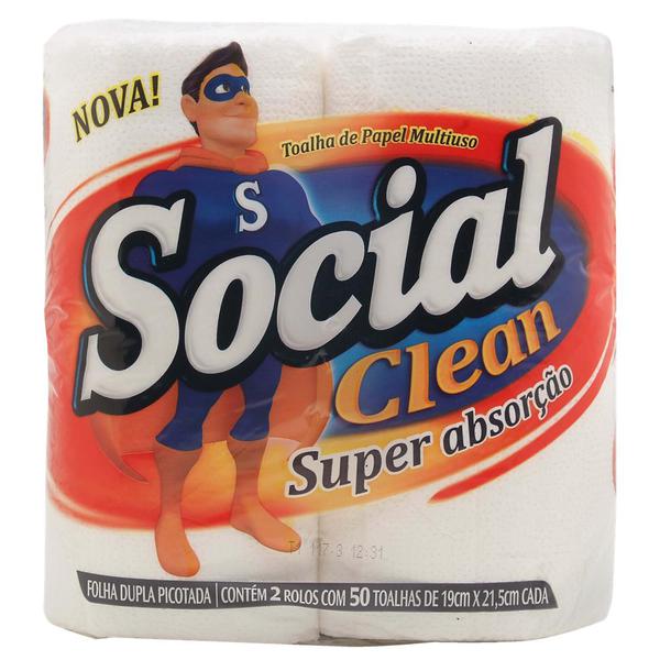 PAPEL TOALHA SOCIAL 19X21.5CM 2UN B