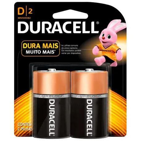 PILHA DURACELL D2 ALCALINA 2UN