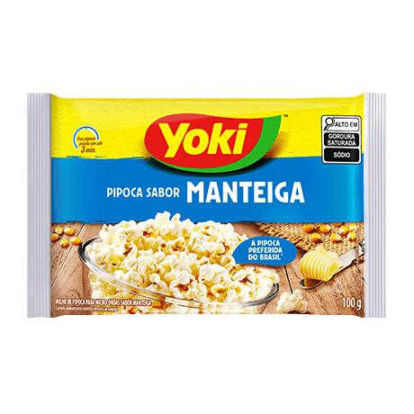 PIPOCA P/MICRO.YOKI 100G MANTEIGA