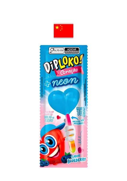 PIRULITO DIPLOKO NEON 10G CORACAO