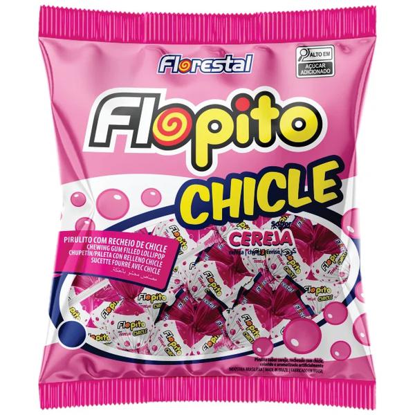 PIRULITO FLOPITO CHICLE 500G CEREJA