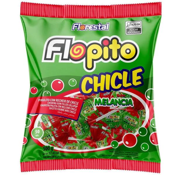 PIRULITO FLOPITO CHICLE 500G MELANC
