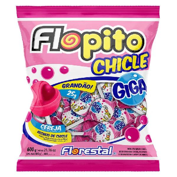 PIRULITO FLOPITO GIGA 600G CEREJA