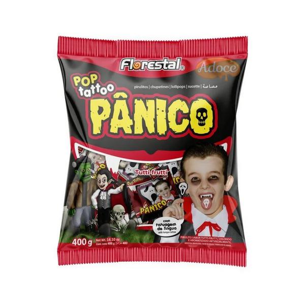 PIRULITO POP TATTOO 400G PANICO