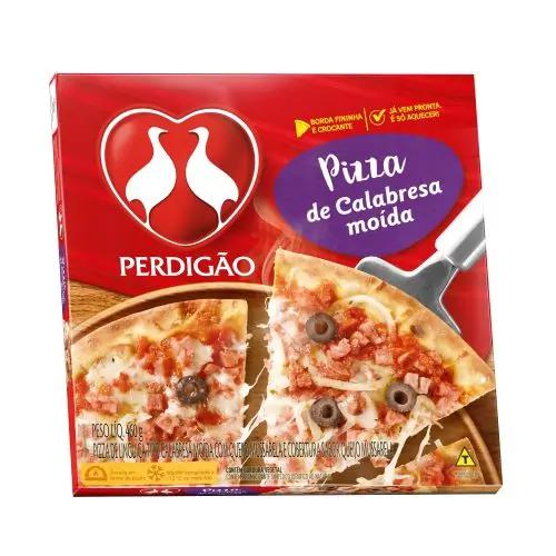 PIZZA PERDIGAO 460G CALABRESA MOIDA