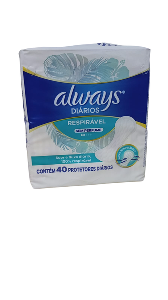 PROT.DIARIO ALWAYS 40UN RESPIRAVEL
