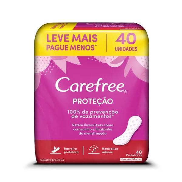 PROT.DIARIO CAREFREE 40UN S/FRAGRAN