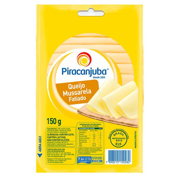 QUEIJO MUSSARELA PIRACANJUBA 150G F