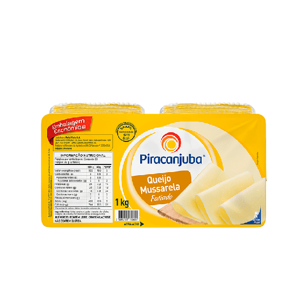 QUEIJO MUSSARELA PIRACANJUBA 1KG