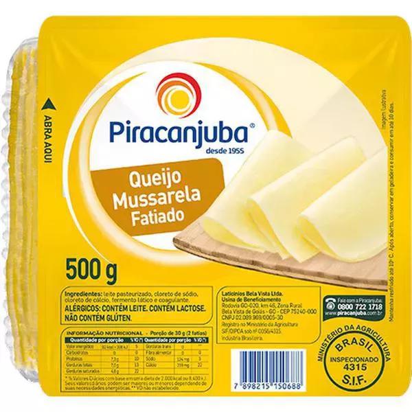 QUEIJO MUSSARELA PIRACANJUBA 500G F