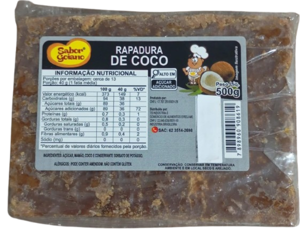 RAPADURA SABOR GOIANO 500G COCO