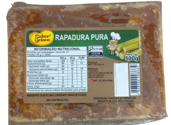 RAPADURA SABOR GOIANO 500G PURA
