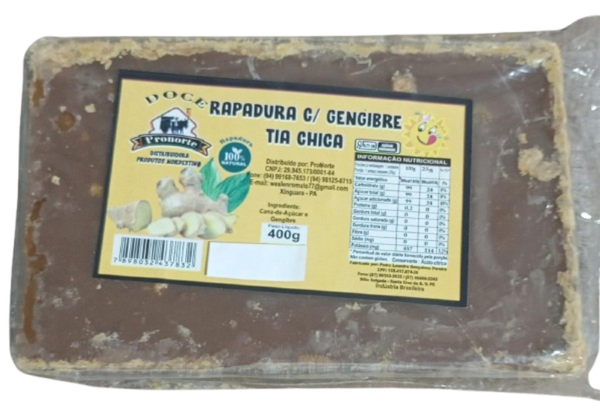 RAPADURA TIA CHICA 400G GENGIBRE