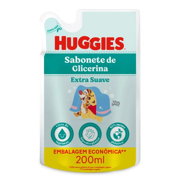 SABONETE LIQ.HUGGIES 200ML RF.EXTRA