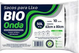 SACO P/LIXO BIO ONDA PRETO 50LT ROL