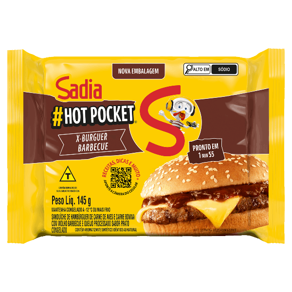 SANDUICHE HOT POCKET 145G X-PICANHA