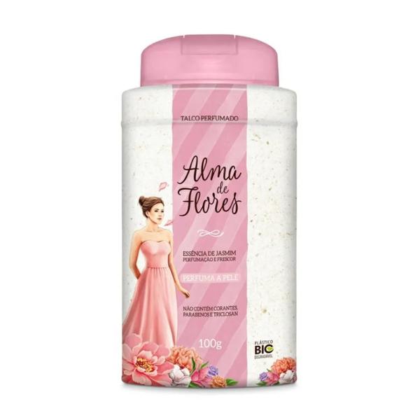 TALCO ALMA FLORES 100G ESS.JASMIM