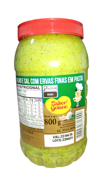 TEMP.S.GOIANO 800G ALHO E SAL C/ERV