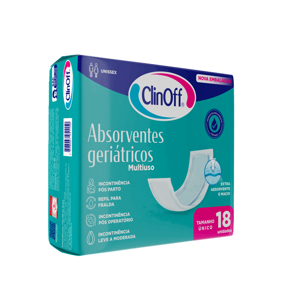 ABSORVENTE POS PARTO CLIN OFF 18 UN