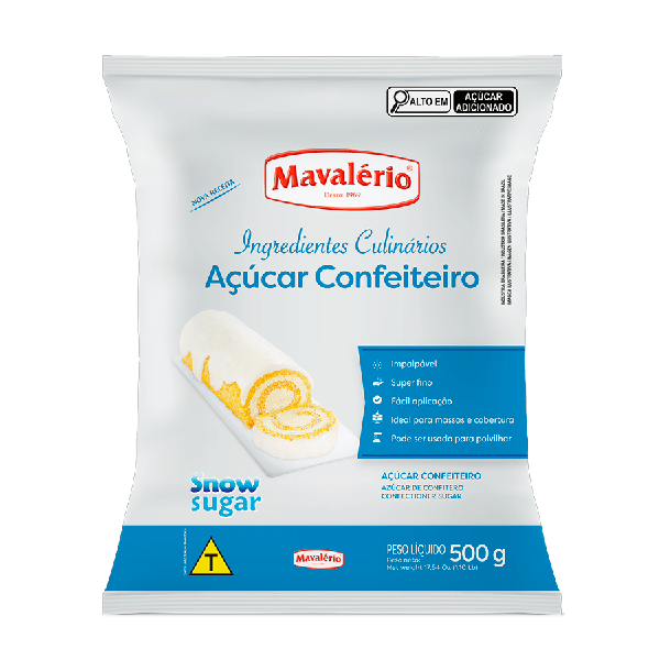 ACUCAR DE CONFEITEIRO MAVALERIO SNOW SUGAR 500G