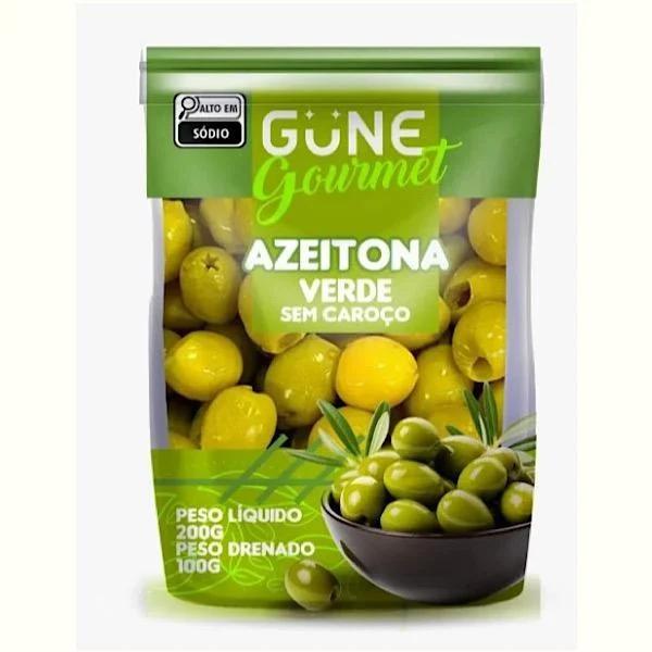 AZEITONA GUNE VERDE S/CAROÇO SCH 100G