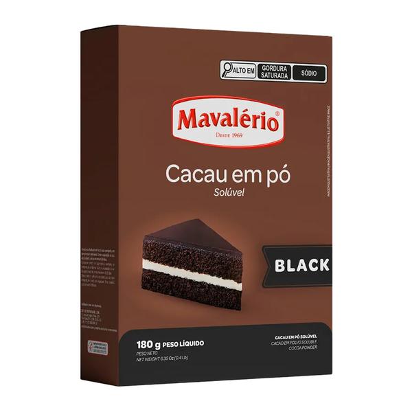 CACAU EM PO BLACK MAVALERIO 180G