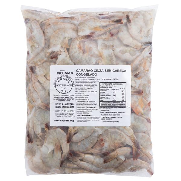 CAMARAO CINZA S/ CABECA 41/50 800G