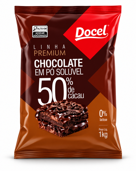 CHOCOLATE EM PO 50% CACAU DOCEL 1KG