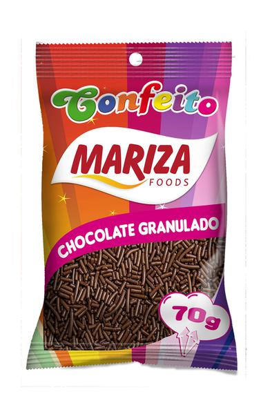 CONFEITO CHOCOLATE MESCLADO GRANULADO MARIZA 70G