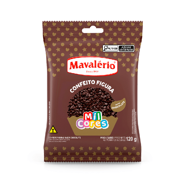 CONFEITO MAVALERIO ESTRELINHA CHOCOLATE