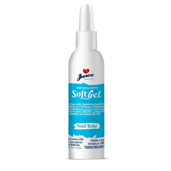 CORANTE SOFT GEL JUNCO ALIMENTICIO AZUL BEBE 25G