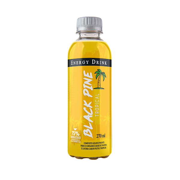 ENERGETICO BLACK PINE FRUTAS TROPICAIS PET 270ML
