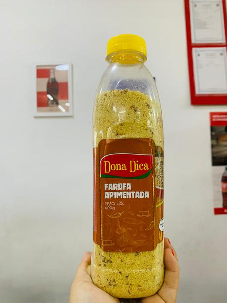 FAROFA PRONTA APIMENTADA DONA DICA S/CROC 600G