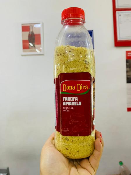 FAROFA PRONTA AMARELA S/CROC DONA DICA 600G
