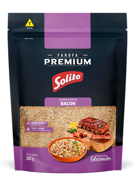 FAROFA PRONTA AMARELA BACON PREMIUM 300G