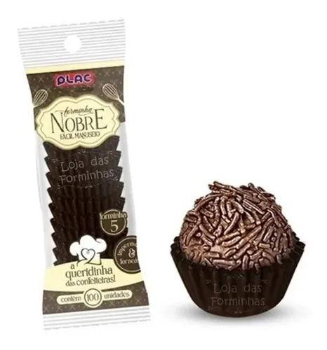 FORMA P/DOCE N 6 C/100 PRETO PLAC