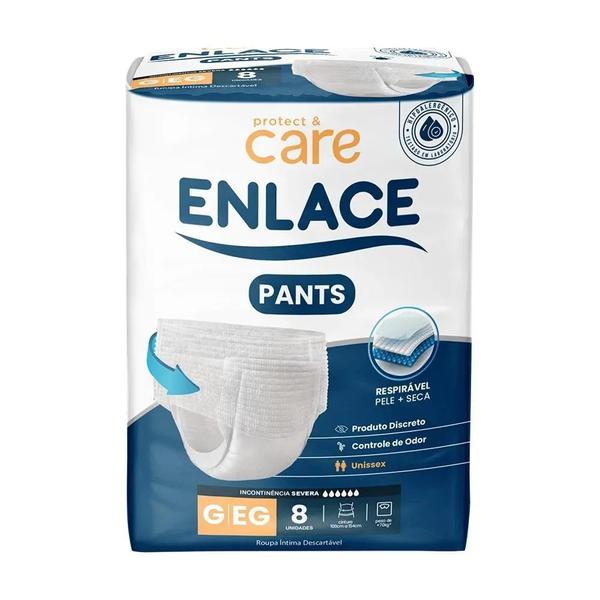 FRALDA ADULTO ENLACE PANT G/XG 8