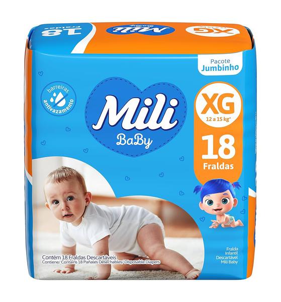 FRALDA BABY JUMBINHO XG MILI C/18