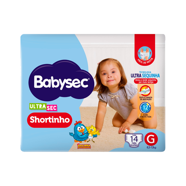 FRALDA BABYSEC SHORT JUMBINHO G 14X1