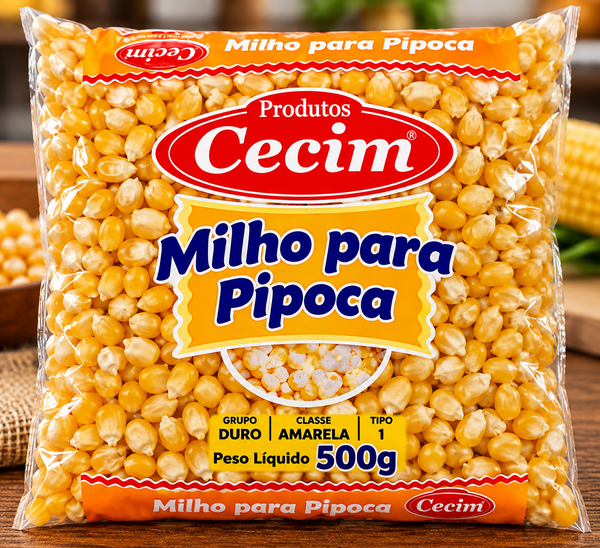 MILHO P/PIPOCA CECIM 500G MILHO CECIM 500G