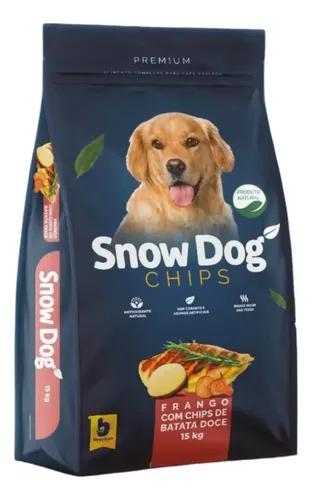 RACAO SNOW DOG ADULTO FRANGO CHIPS BATAT