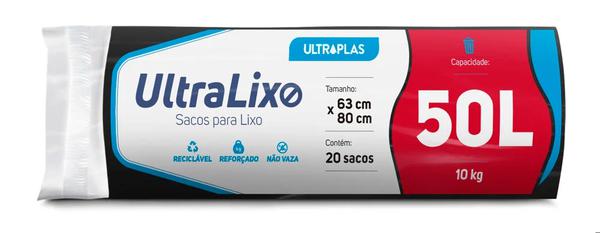 SACO LIXO ULTRALIXO ROL PT 50L